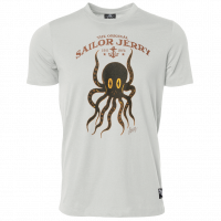 Sailor Jerry Official Octopus T-shirt Men's Silver