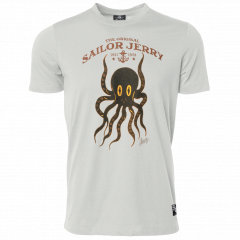 Sailor Jerry Official Octopus T-shirt Men's Silver