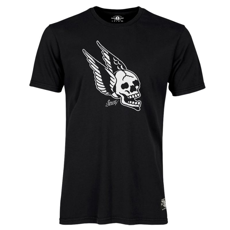 Sailor Jerry Official Flying Skull T-Shirt Men's Black