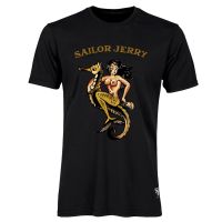 Sailor Jerry Official Pin Up Of The Sea T-Shirt Men's Black